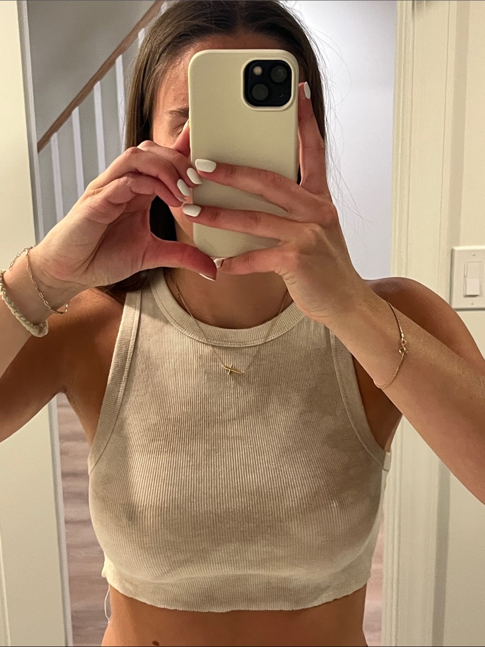 a new day Brown Tie-Dye Tank Top